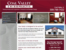 Tablet Screenshot of coalvalleychiropractic.com